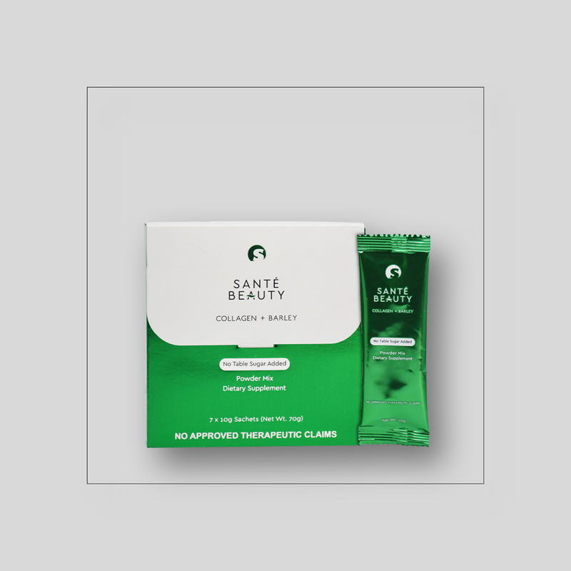 Santé Beauty Collagen + Barley No Added Sugar Juice Drink Mix (10gx7 sachets)