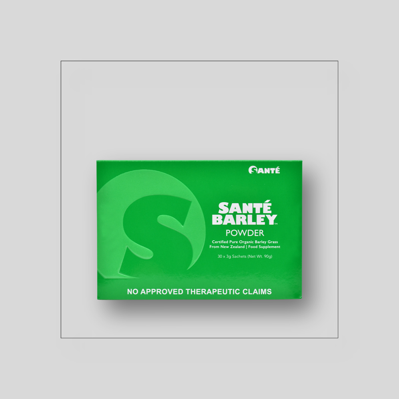 Santé Barley Powder (3g x 30 Sachets) – Organic Barley Grass with Stevia
