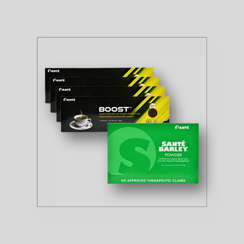 BUY 4 BOOST COFFEE GET 1 SB 30s W/ STEVIA AT 70% OFF