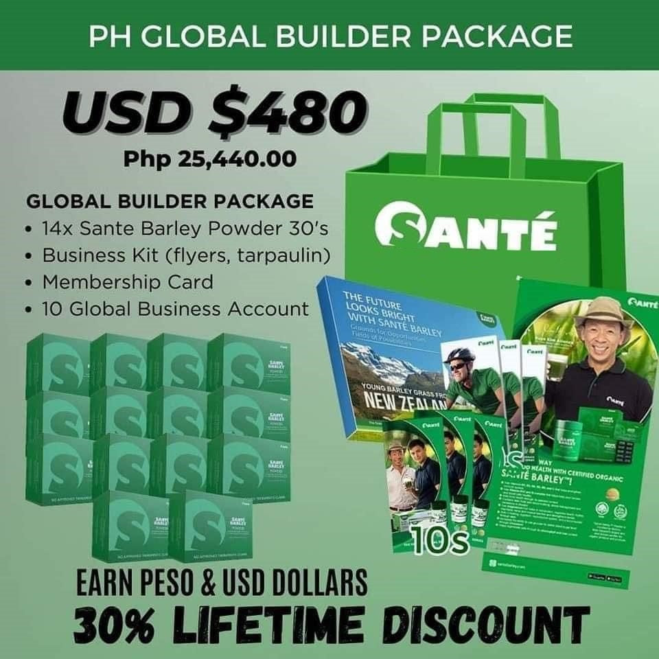 Sante Barley Business Package (Global Builder Package)